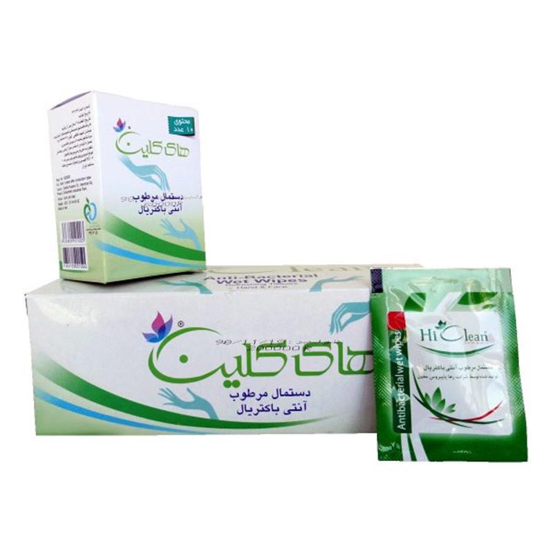 دستمال مرطوب آنتی باکتریال 50 عددی