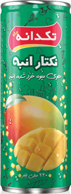 تکدانه آبمیوه انبه قوطی 240 سی سی