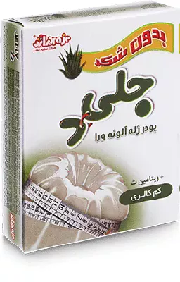 پودر ژله بدون شکر آلوئه ورا جلید ۱۰۰ گرم