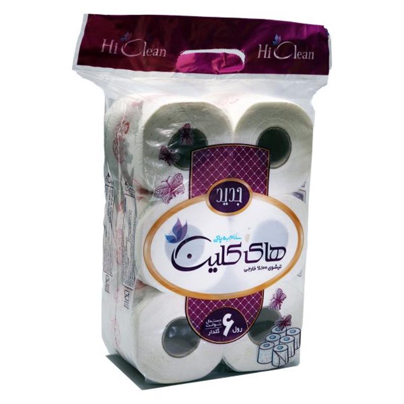 دستمان توالت دلسی 6 قلو گلدار