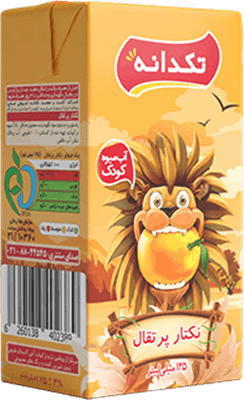 نکتار کودک پرتقال 125ml تکدانه