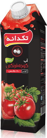 آب گوجه فرنگی تکدانه حجم 1 لیتر