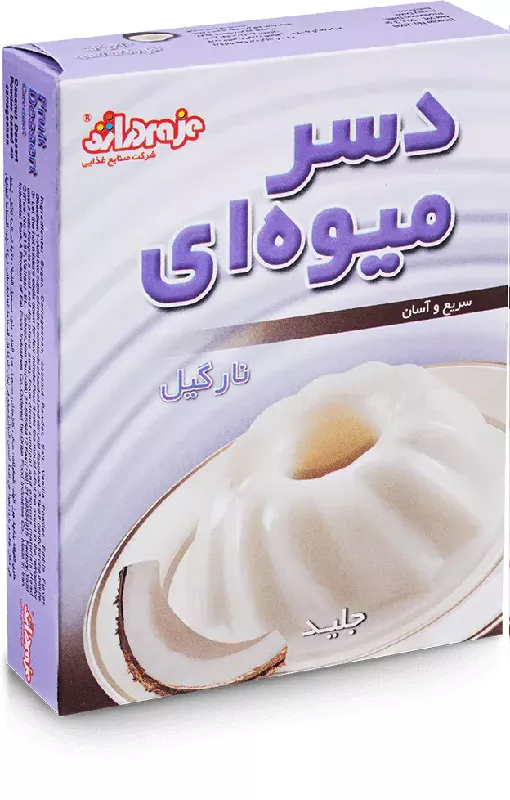 دسر میوه ای نارگیل